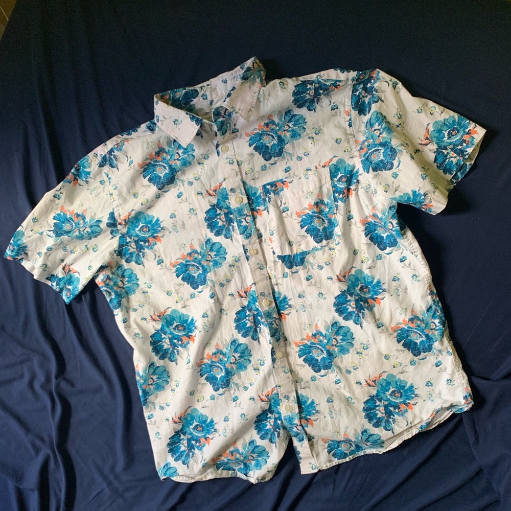 Button Up Flower Shirt